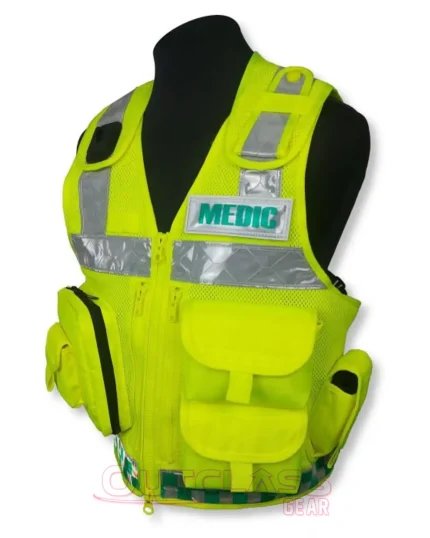 High-Visibility Paramedic Vest - Reflective Safety Gear for Emergency Responders